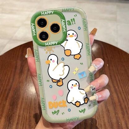 Cute Cat Phone Case for iPhone 17 Pro Max 16 15 14 13 12 11 8 7 Plus SE Air