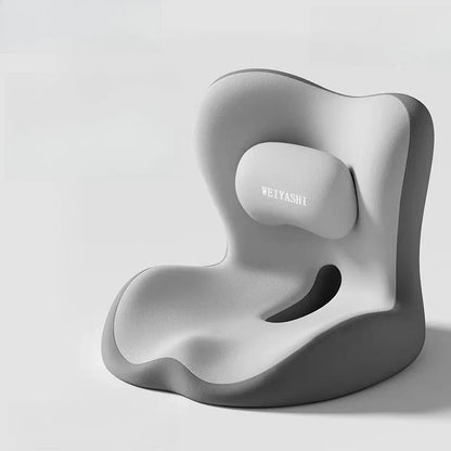 Ergonomic Waist Support Seat Cushion Breathable Back Integrated Lumbar Office Long Sitting