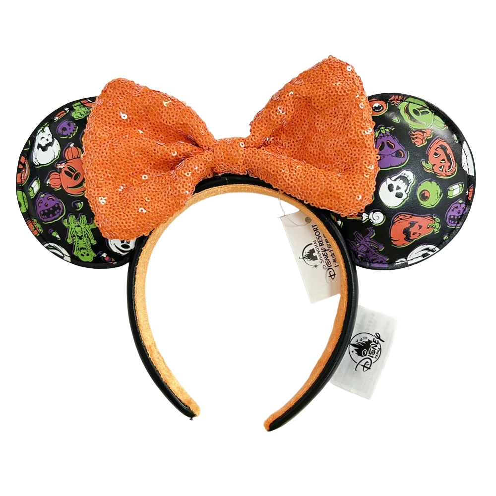 Disney Mickey Minnie Ears Headband – Sequin Bow Costume Cosplay