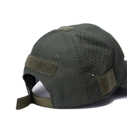 Tactical Baseball Cap with Velcro Patch – Breathable Adjustable Hat