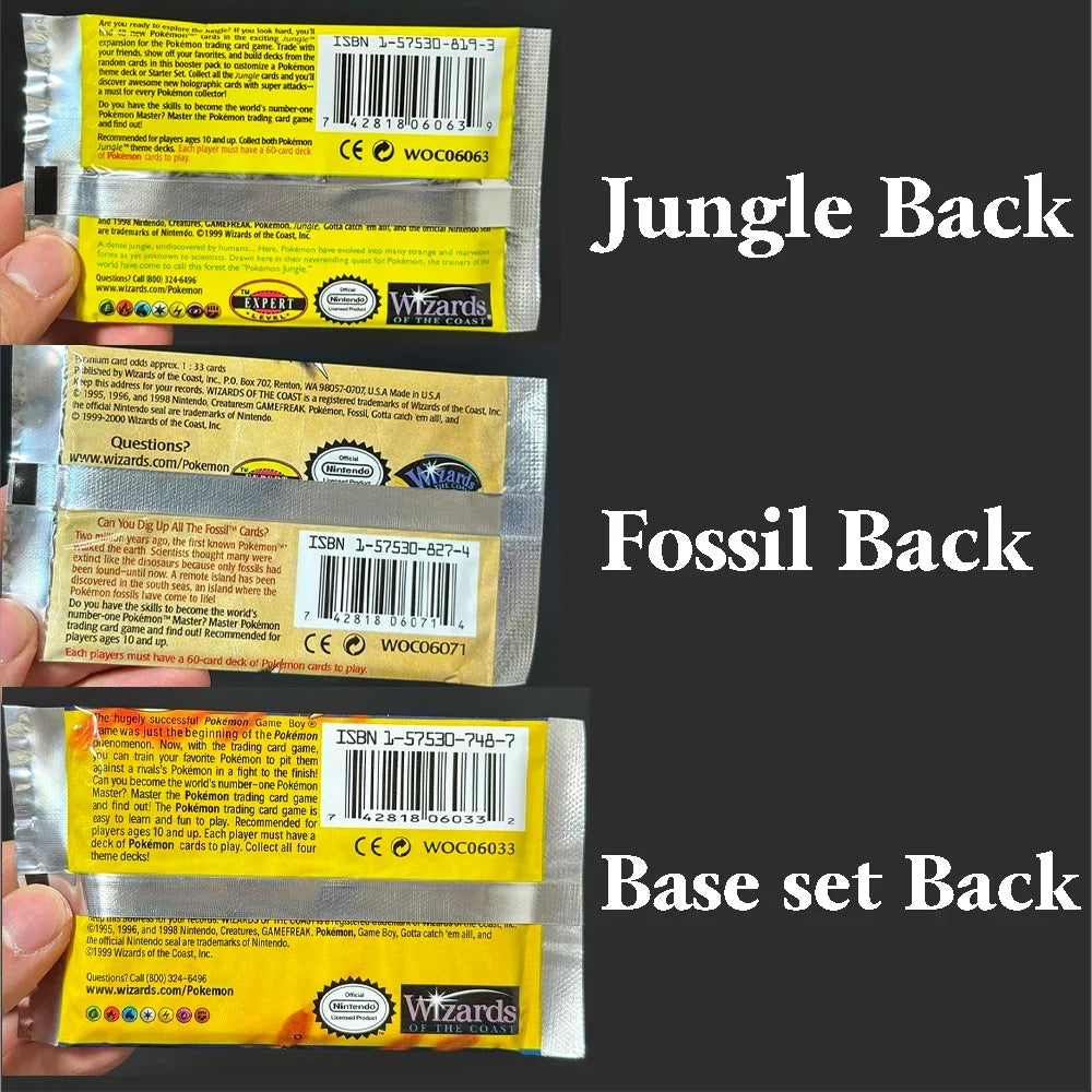 Pokemon TCG Vintage Booster Packs – Base Set, Jungle & Fossil