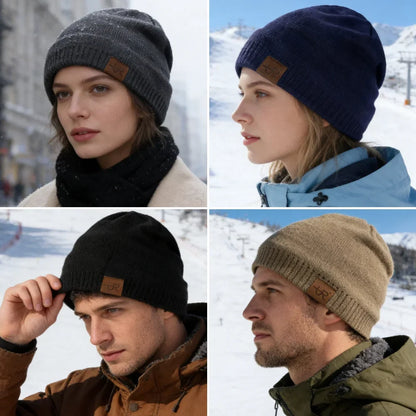 Fur Lined Knit Beanie – Unisex Warm Winter Hat