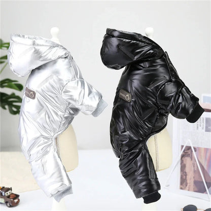 Thick Waterproof Winter Dog Jumpsuit Hoodie for Small Dogs