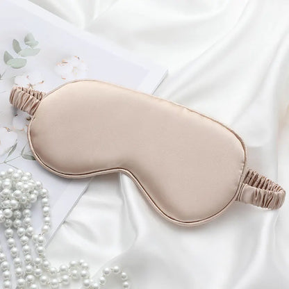 Double-Sided Silk Sleep Eye Mask, Breathable Light-Blocking Travel Blindfold