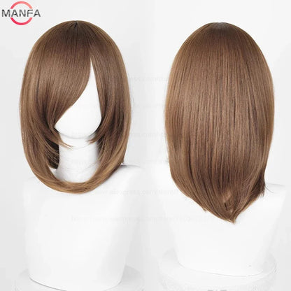 40cm Heat Resistant Anime Cosplay Wig with Bangs