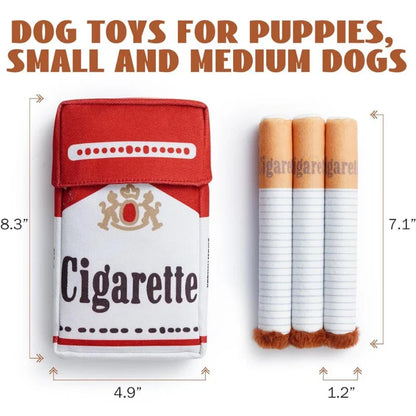 Funny Interactive Plush Dog Toys Creatives Cigarette Design Giggling Chewing Toy Perfect Pet Gift