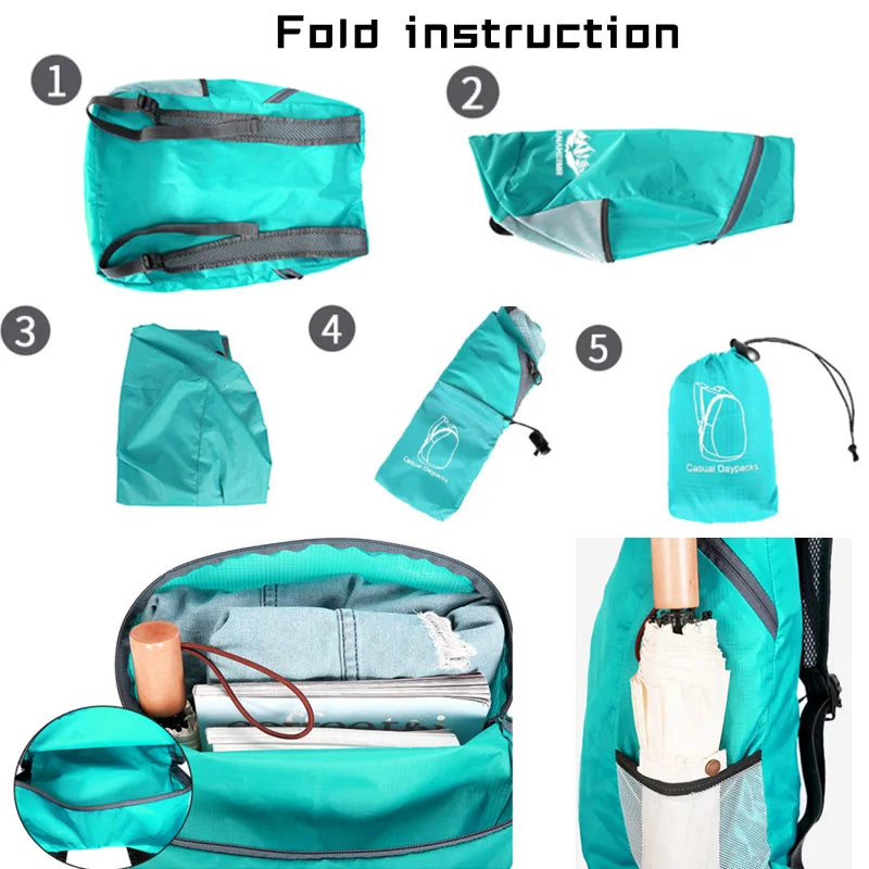 Ultralight Waterproof Foldable Hiking Backpack