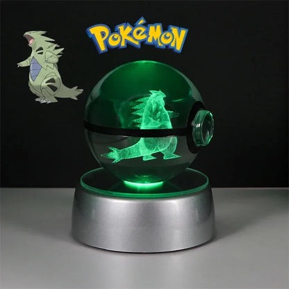 Pokémon 3D Crystal Ball with LED Light Base