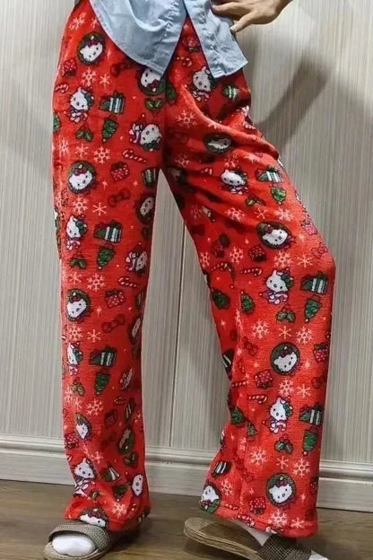Hello Kitty Flannel Pajama Pants for Women