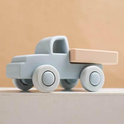 Montessori Baby Silicone Car Toys 0 12 Months Newborn Things Teether Toy Educational Blocks