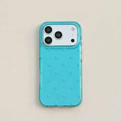 Minimalist Summer Blue Full Screen iPhone Case