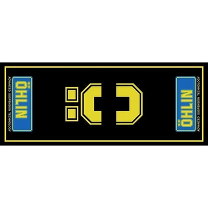 Motorcycle Parking Mat – Racing Display Carpet for Bike & Garage