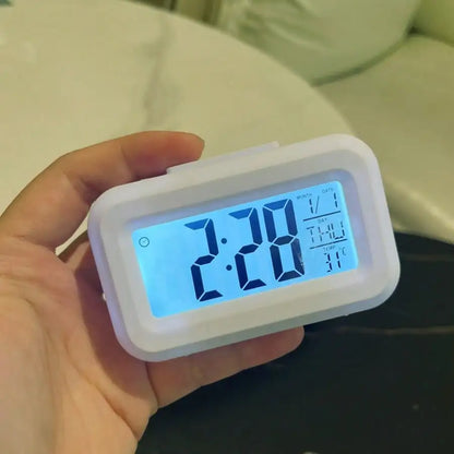 Digital Alarm Clock – Mini Smart Bedside Clock with Glow Display