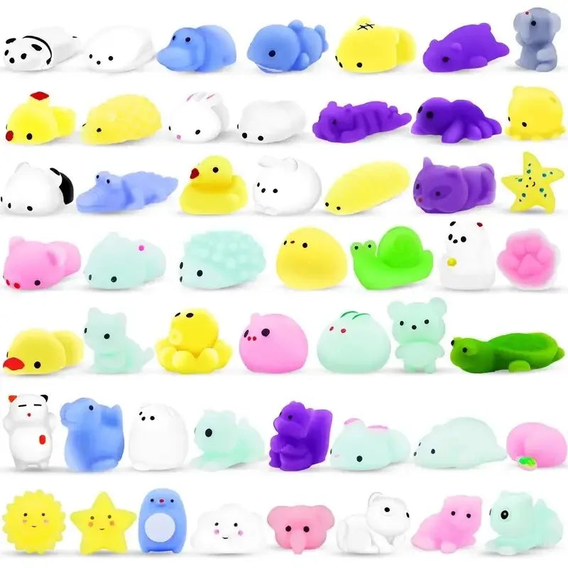 20-Piece Random Cute Animal Squeeze Stress Relief Toys