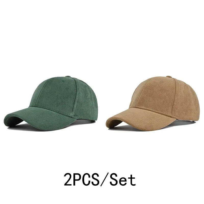 Solid Color Baseball Cap – Unisex Retro Adjustable Hat