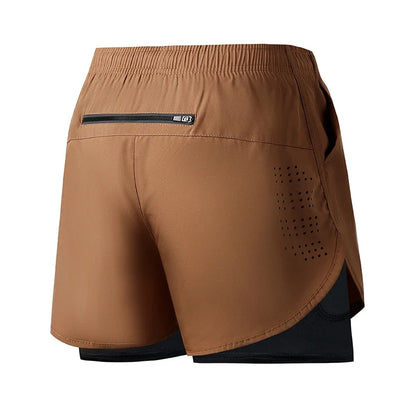 Men's Quick Dry Double Layer Running Shorts