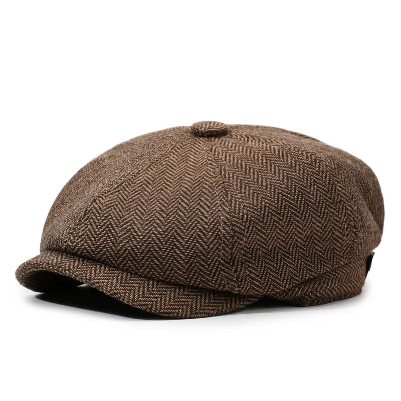 Newsboy Cap – Unisex Retro Cotton Beret for Travel & Casual Wear