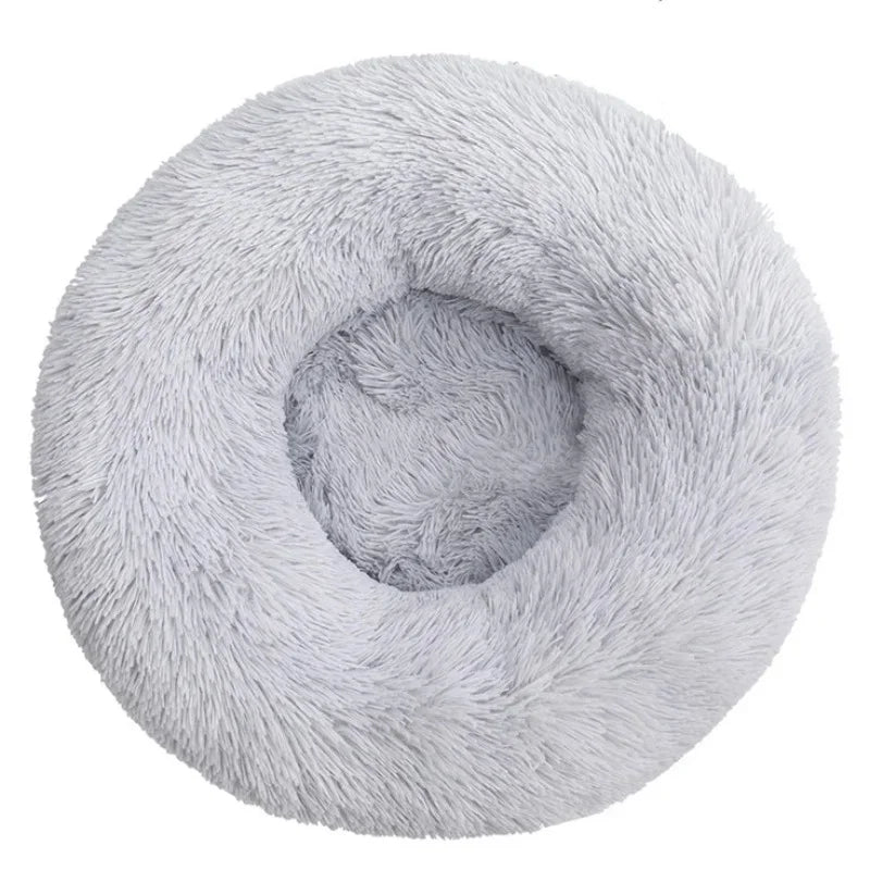 40-90cm 6 Sizes Round Pet Bed Large Dog Super Soft Cat Plush House Medium Winter Warm Sleeping
