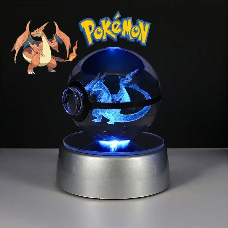 Pokémon 3D Crystal Ball with LED Light Base