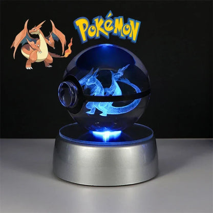 Pokémon 3D Crystal Ball with LED Light Base