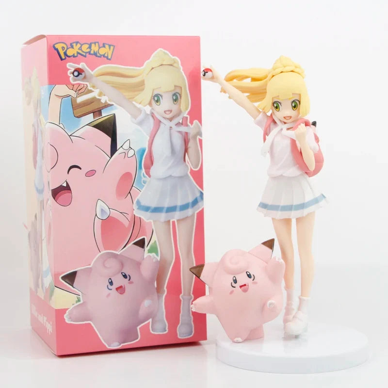 Pokémon Lillie & Clefairy PVC Figure 19cm – First Edition Collectible