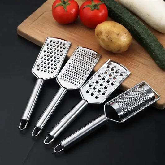 Stainless Steel Handheld Cheese Grater – Multi-Purpose Kitchen Tool