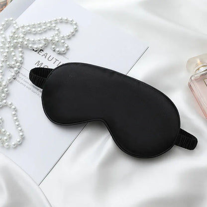 Double-Sided Silk Sleep Eye Mask, Breathable Light-Blocking Travel Blindfold