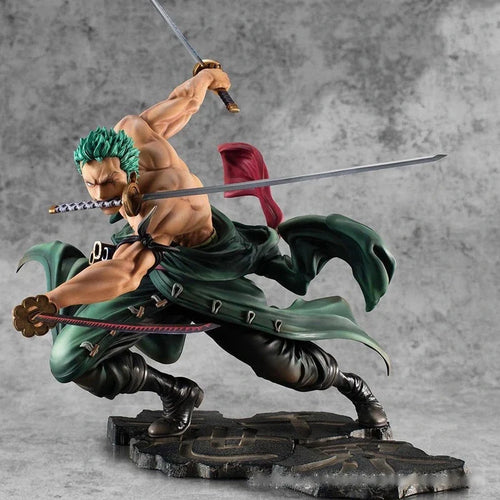 One Piece Roronoa Zoro 10cm PVC Action Figure, Three-Sword Style Collectible Model