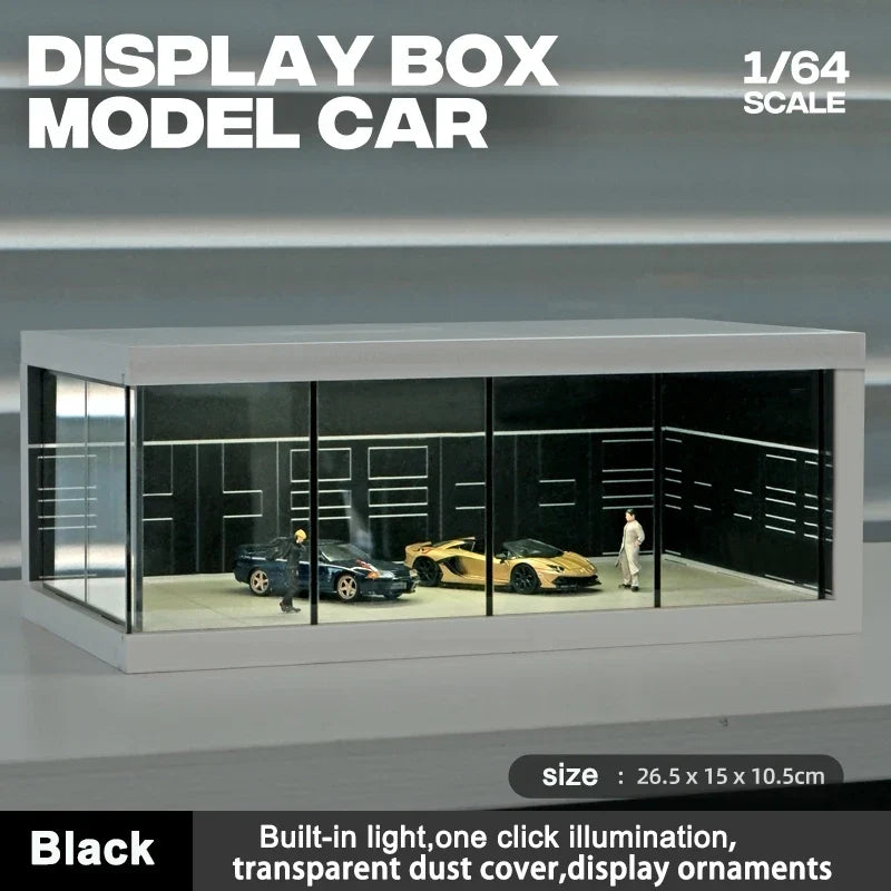 1:64 Scale Parking Garage Scene Model with LED Lights