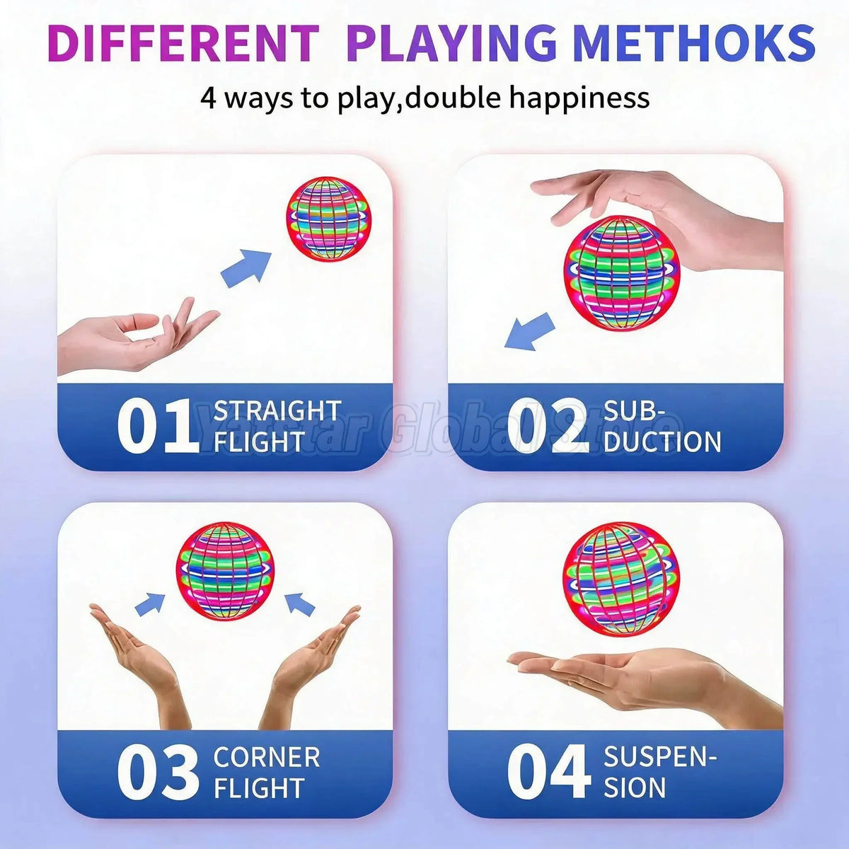 Flying Orb Ball Toy – Hand-Controlled LED Boomerang Spinner