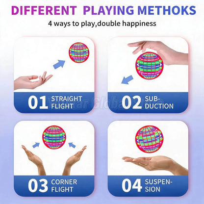 Flying Orb Ball Toy – Hand-Controlled LED Boomerang Spinner