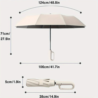 20 Bones Windproof Strong 105cm Reinforced Automatic Folding Umbrella Men