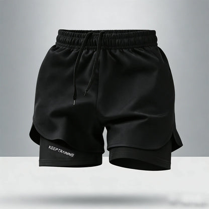 Men's 2-in-1 Running Shorts – Quick Dry Gym Shorts