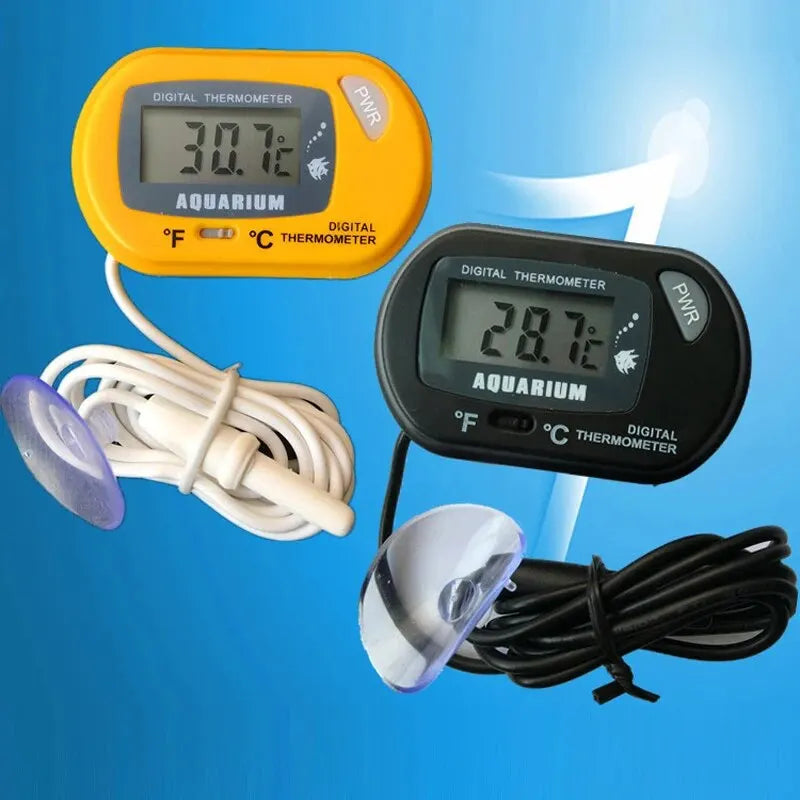 Thermometer Fish Tank Aquarium Electronic Digital Reptile Turtle Diving Pet Box Suction Cup