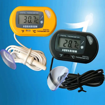 Thermometer Fish Tank Aquarium Electronic Digital Reptile Turtle Diving Pet Box Suction Cup