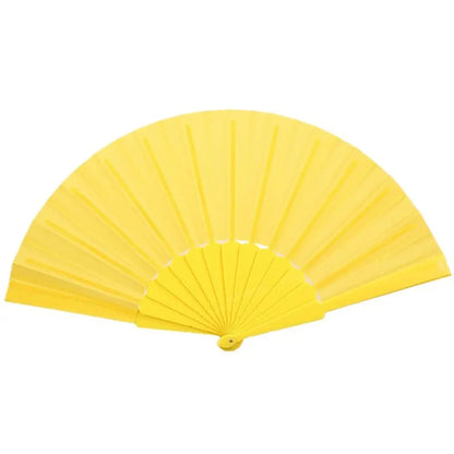Folding Hand Fan Chinese Silk Fabric Fan for Weddings & Dance