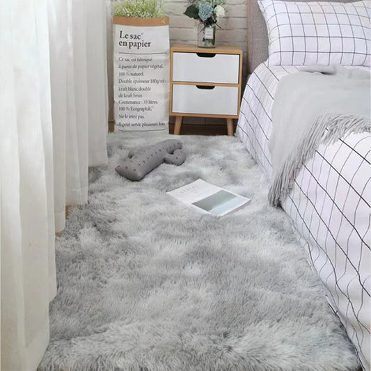 Fluffy Shaggy Bedside Rug – Soft Non-Slip Bedroom Carpet Runner