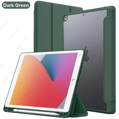 iPad 10.2 Case with Pencil Holder – 7th 8th 9th Generation Smart Cover