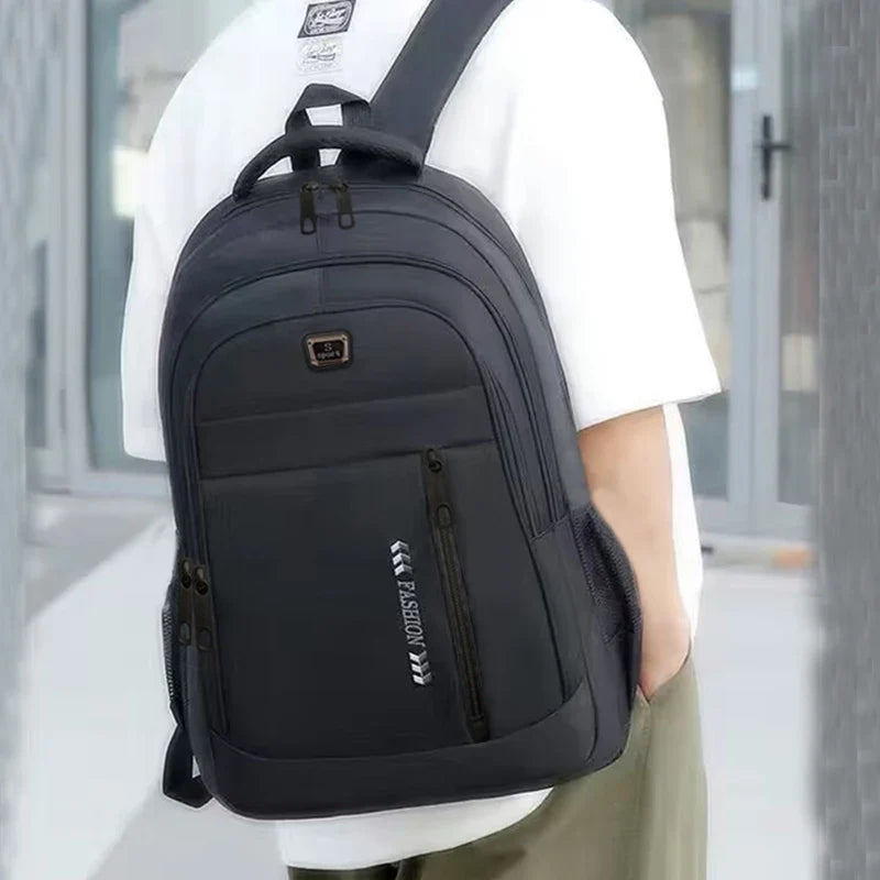 Neutral Multi-Pocket Backpack for Students & Business Use