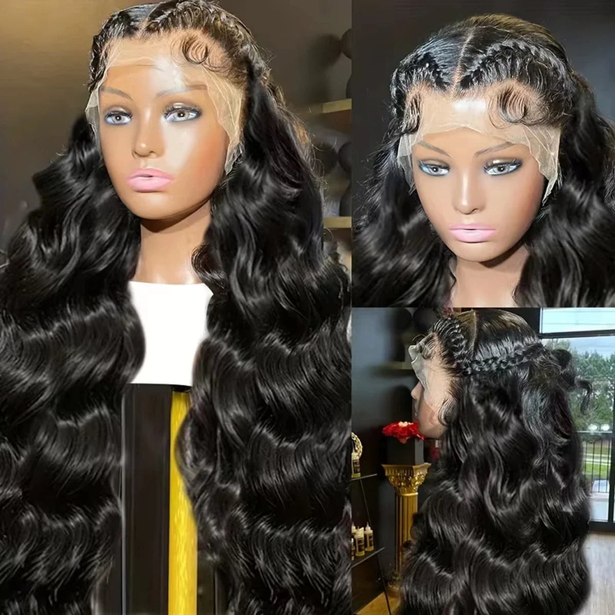 Lace Front Wig – Burmese Remy Human Hair Body Wave Glueless