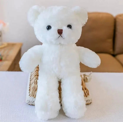 Dressed Teddy Bear Plush Toy 7.9in – Cute Soft Stuffed Animal Gift in 6 Styles