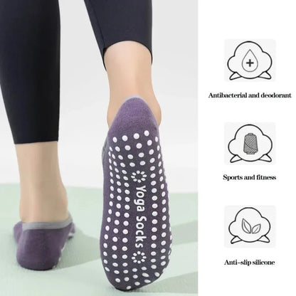 Non-Slip Yoga Socks for Women – Backless Grip Socks for Pilates & Ballet