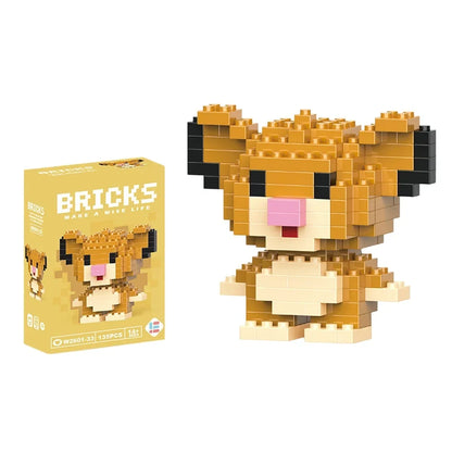 Cartoon Character Mini Building Blocks Set – DIY Brick Figures