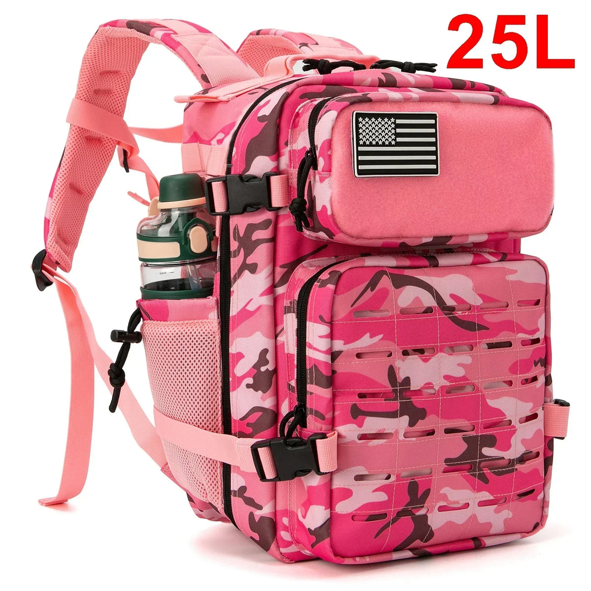 25L Tactical MOLLE Backpack – Hiking & Outdoor Survival Bag for Men & Women