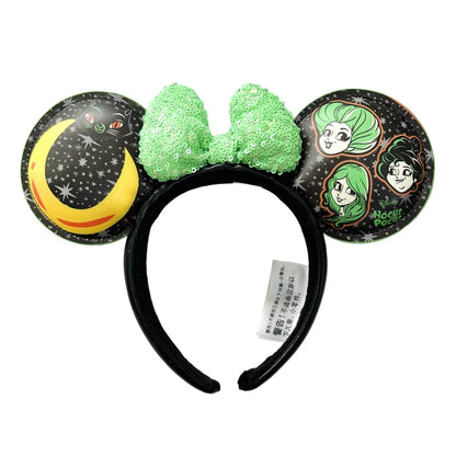 Disney Mickey Minnie Ears Headband – Sequin Bow Costume Cosplay