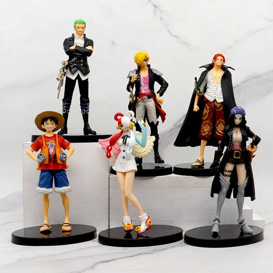 One Piece Film Red Anime Action Figures – Luffy, Robin, Zoro & Uta
