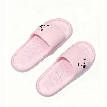 Cute Cartoon Bear EVA Slippers for Women Summer Indoor Slides