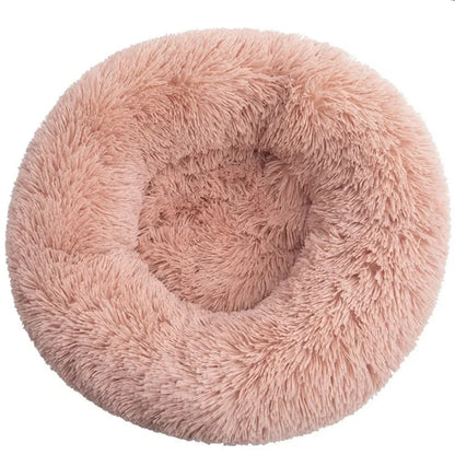 40-90cm 6 Sizes Round Pet Bed Large Dog Super Soft Cat Plush House Medium Winter Warm Sleeping