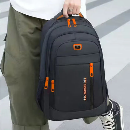 Neutral Multi-Pocket Backpack for Students & Business Use