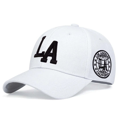 LA Embroidered Baseball Cap – Adjustable Snapback Unisex Hat